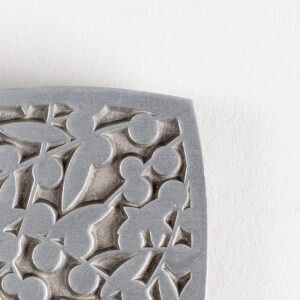 Image for ZJ Wattle Pewter Brooch