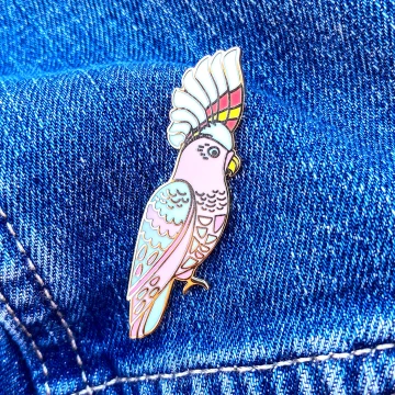 Image for Cockatoo Enamel Pin | Braw Paper Co