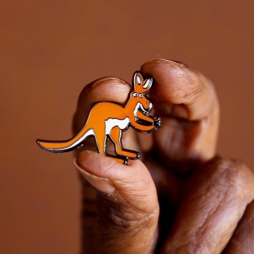 Image for Tangentyere Enamel Pin: Roo - Joanne Wheeler