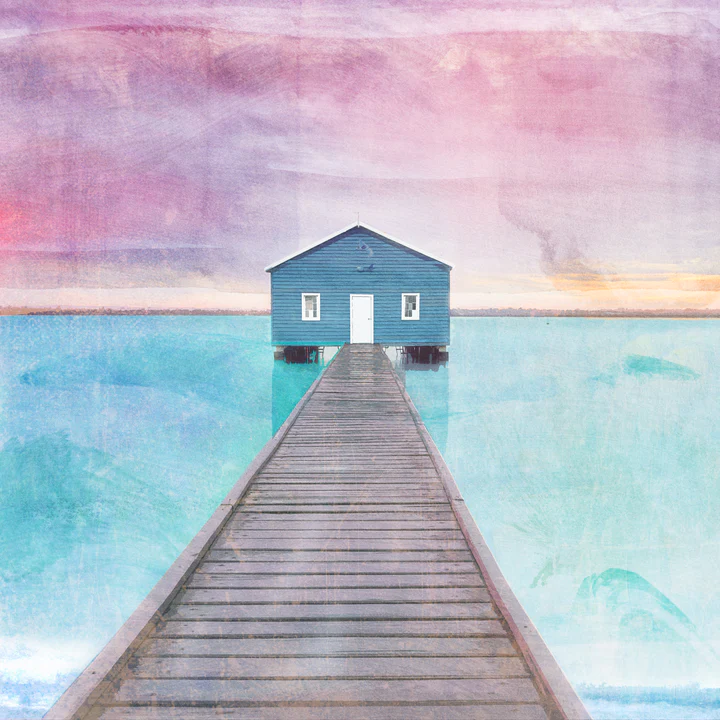 Image of Crawley Boat Shed Print | Braw Paper Co