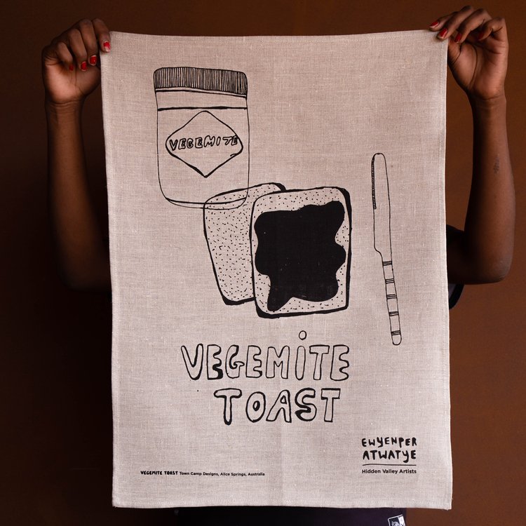 Image of Tangentyere Tea Towel - Vegemite Toast OAT