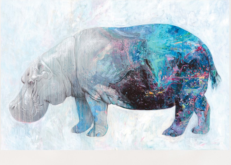 Image of Archival Print | Water Memory (Hippo)
