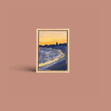 Image for Sunset at Longreach, Rottnest Oil Painting | BJA
