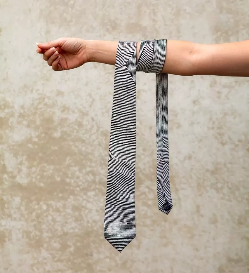 Image of Silk Tie -  Warlimpirrgna Tjapaltjarri | One of Twelve