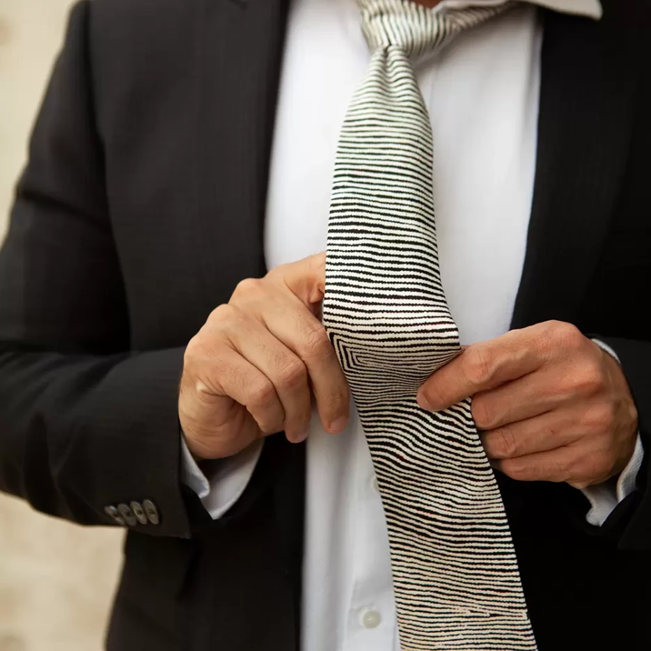 Image of Silk Tie -  Warlimpirrgna Tjapaltjarri | One of Twelve