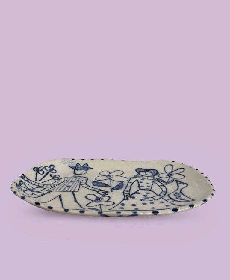 Image of Anthea Carboni | People with Flowers Platter