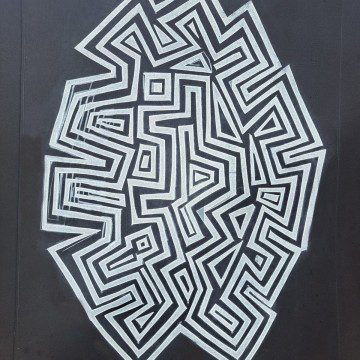 Image for White on Blak (unframed)
