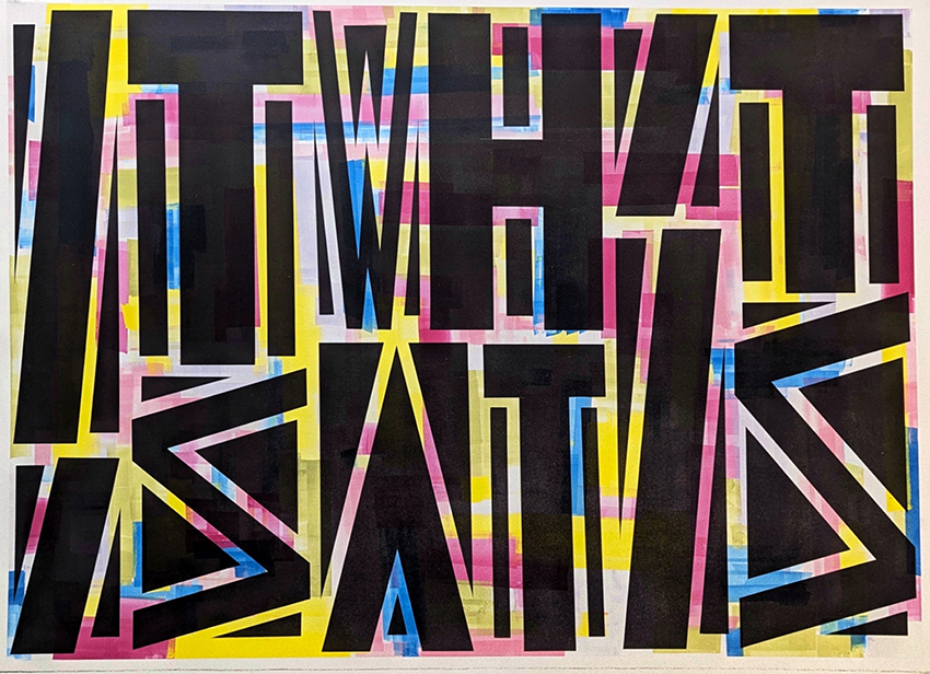 Image of It is what it is (black), (unframed)