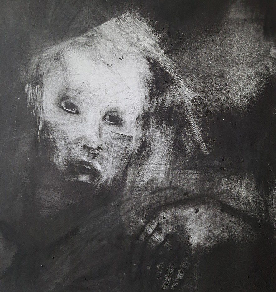 Image of Amid the dark my tears make my eyes burn