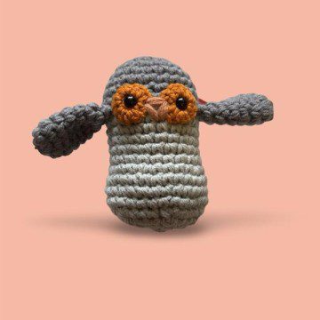 Image for Crochet Small Owl | Grey (HAA)