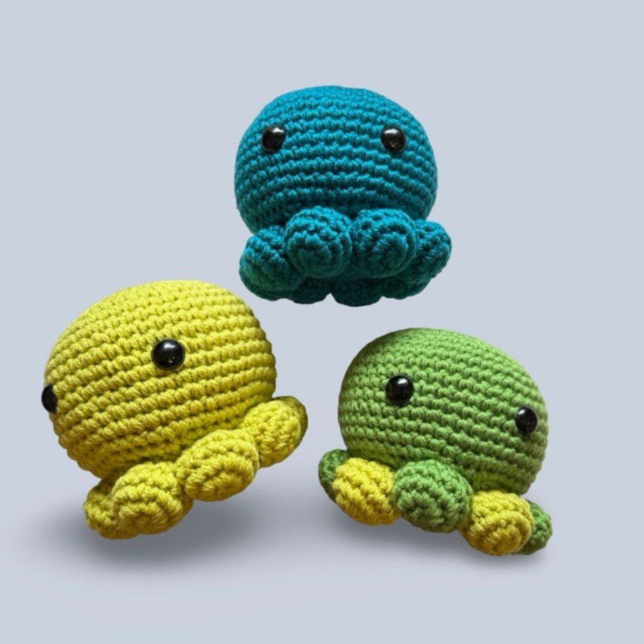 Image of Crochet Toy | Octopus Lime Green (HAA)