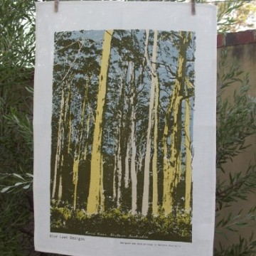 Image for Linen Tea Towel | Karri Trees (BLD)
