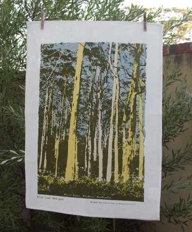 Image of Linen Tea Towel | Karri Trees (BLD)