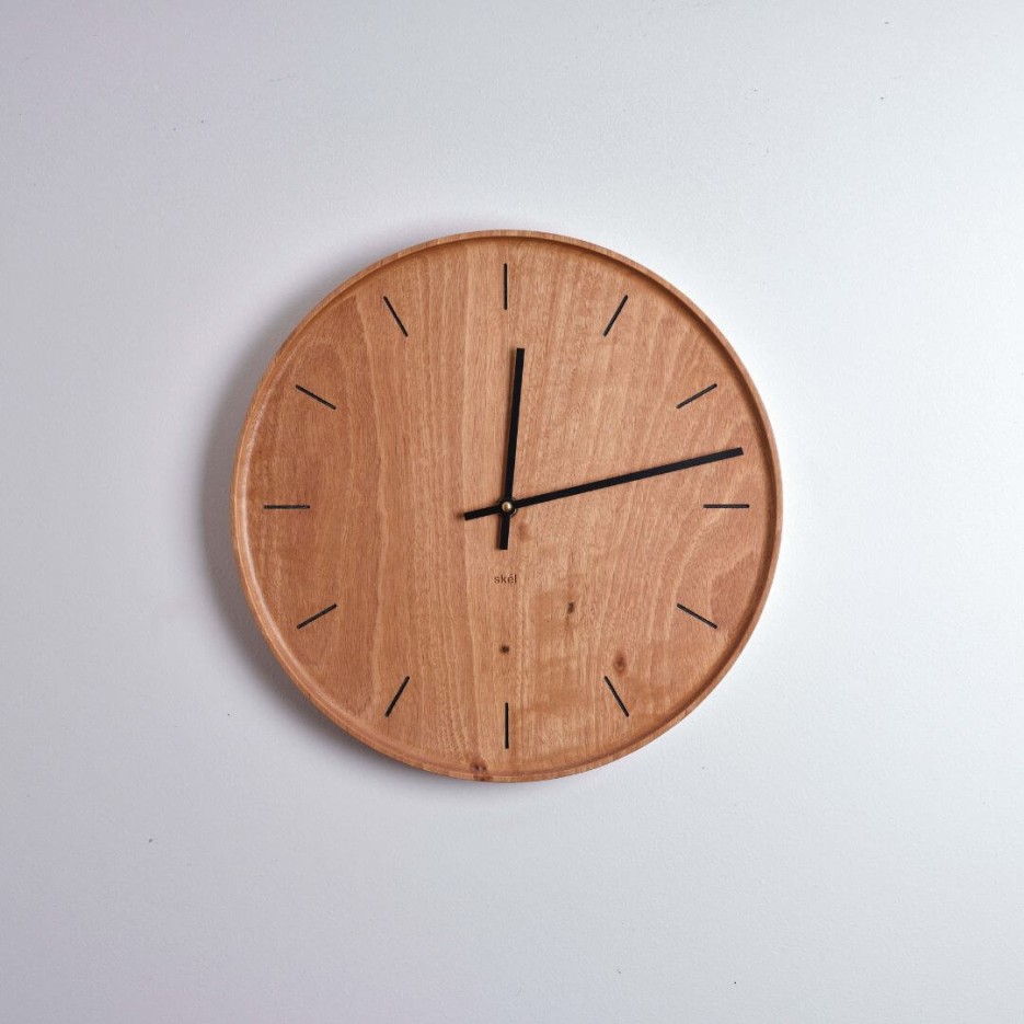 Image of Skel Design Clock | Blackbutt