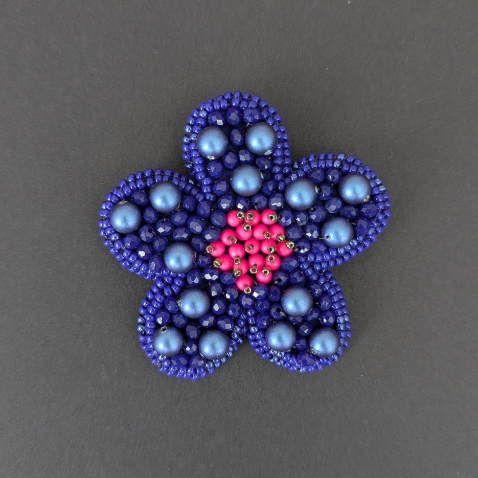 Image of Hana Brooch | Swarovski Crystal Pearls, Glass Beads (PC)