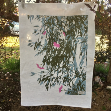 Image for Linen Tea Towel | Eucalyptus Caesia (BLD)