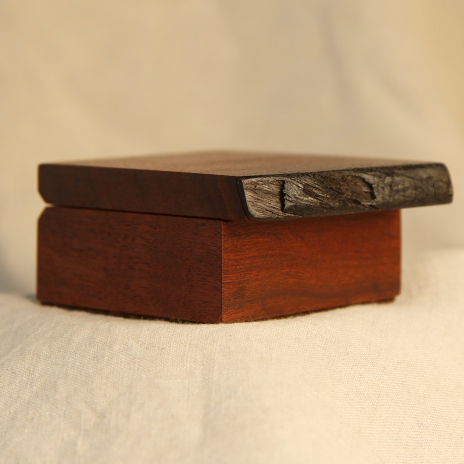 Image of Wooden Box | Raw Edge Jarrah 50