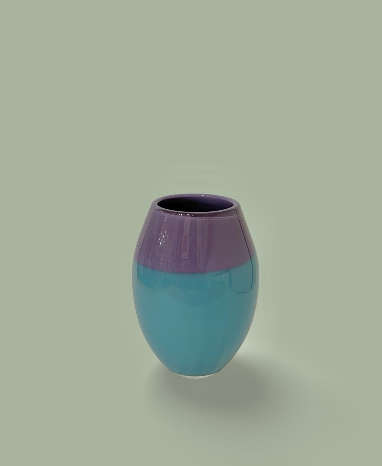 Image of FL Vase Incalmo 1 Helio/Azure