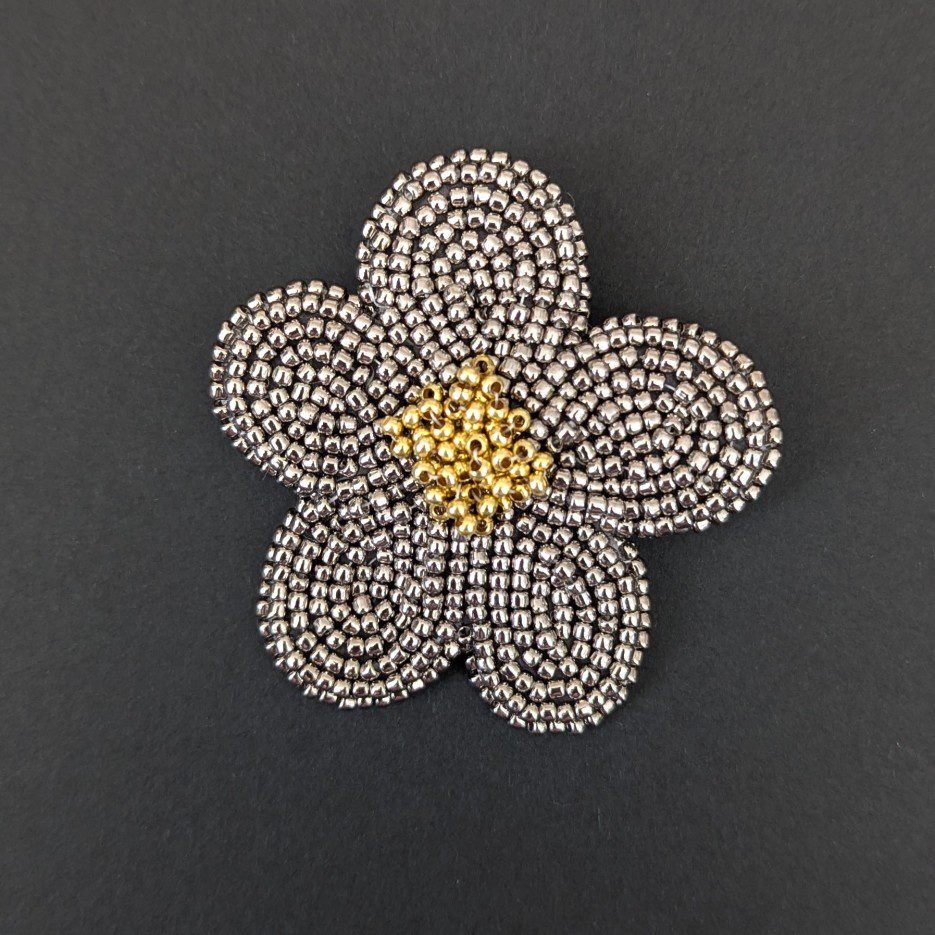 Image of Hana Brooch | Metal Beads (PC)