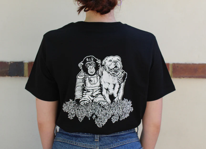 Image of Tshirt S | Best Friends on Black (BLD)