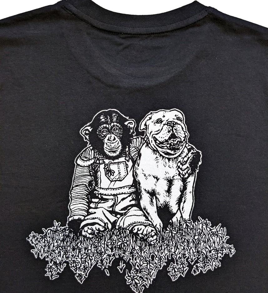 Image of Tshirt L | Best Friends on Black (BLD)