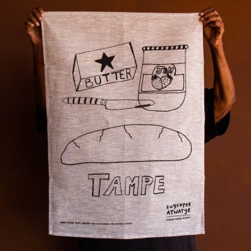 Image for Tangentyere Tea Towel - Tampe (Damper) Oatmeal