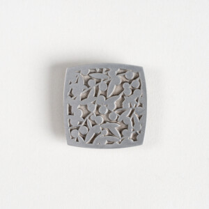 Image of ZJ Wattle Pewter Brooch