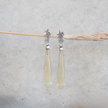 Image for Earrings | Lemon Quartz, Emb Silver - LQ er 1S (WR)