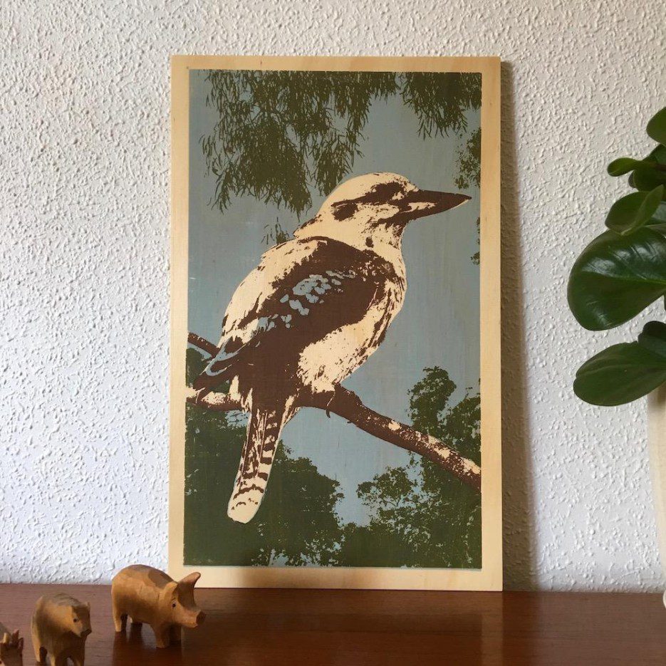 Image of Ply Panel Lrg | Blue-winged Kookaburra (BLD)
