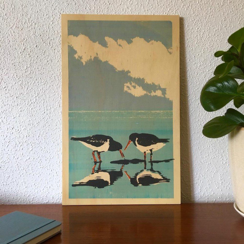Image of Ply Panel Lrg | Shore Birds (BLD)