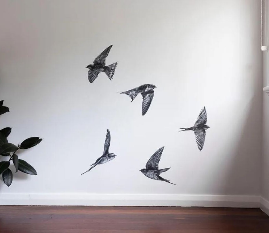 Image of Welcome Swallow 6 Wall Decal ALR-WSW-6