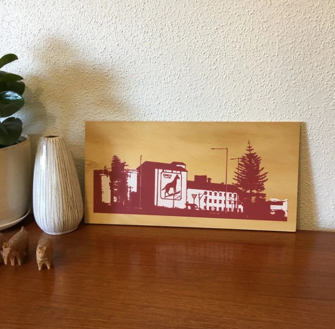 Image of Ply Panel Sml | Dingo Red&White (BLD)