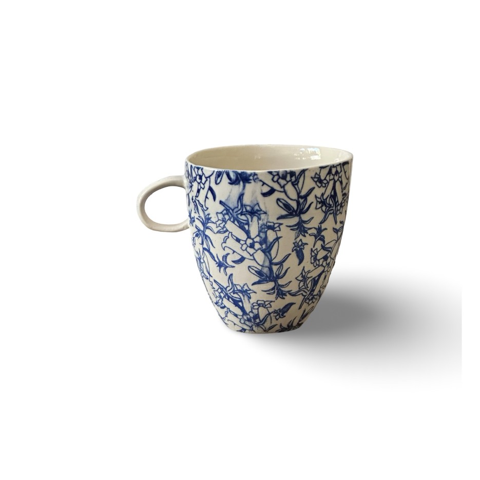 Image of Tumbler Cup w Handle| Common Heath Design FW03H (SM)