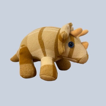 Image for Triceratops Toy Cream + Mustard | Julia Warren