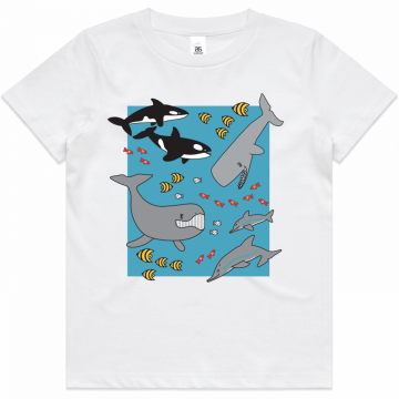 Image for Kids Ocean T-Shirt Size 4 | Frane Lessac