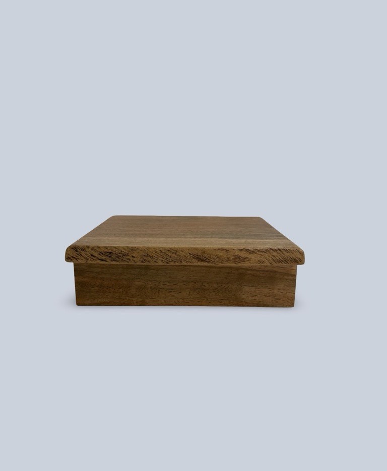 Image of Wooden Box | Marri with Natural Edge 120
