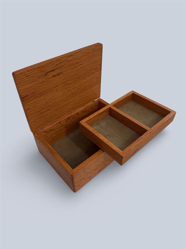 Image of Wooden Box with Tray | Sheoak 179