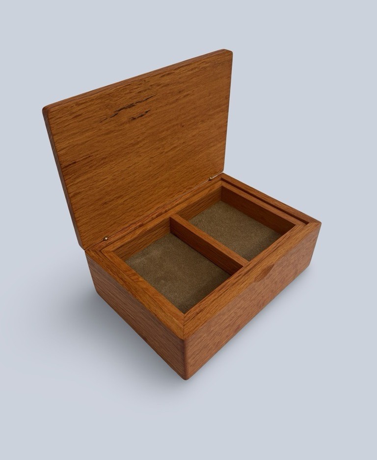 Image of Wooden Box with Tray | Sheoak 179