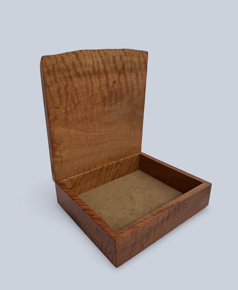Image of Wooden Box | Rose Gum with Natural Edge 149
