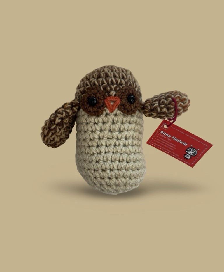 Image of Crochet Small Owl III (HAA)