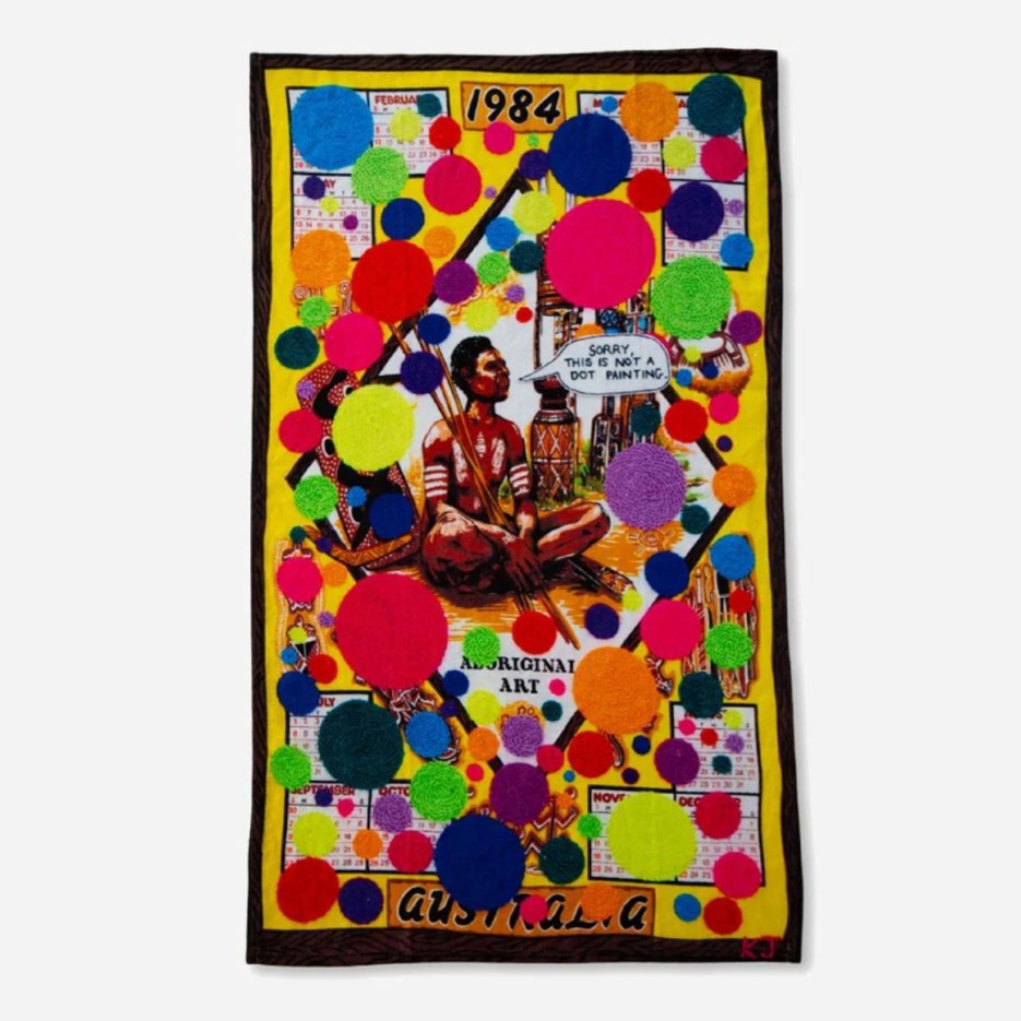 Image of TDD Teatowel | Sorry, This Is Not A Dot Painting x Kait James