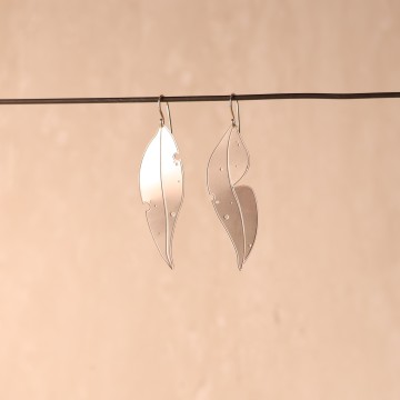 Image for Earrings | Lge Stainless Steel Gum Leaf