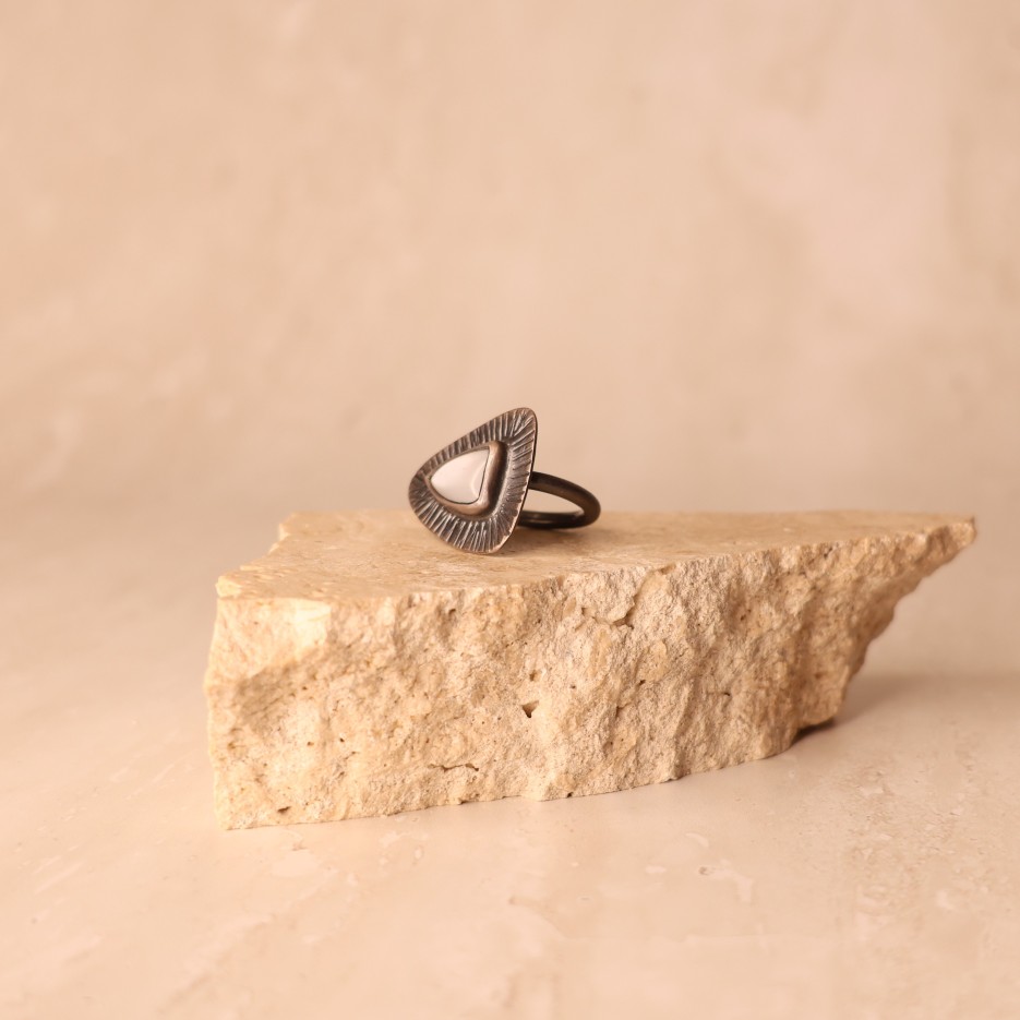 Image of Ring | Ox Sterling Silver + Mother of Pearl