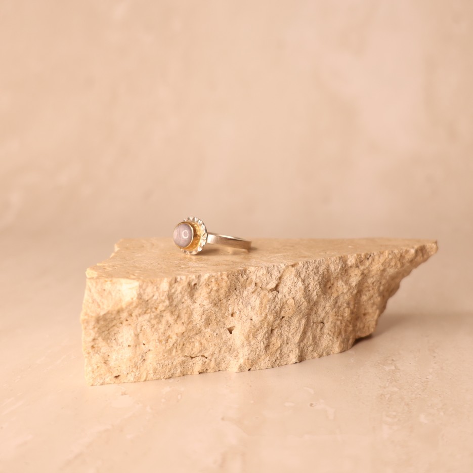 Image of Ring | Sterling Silver, Star Sapphire + 18ct Gold