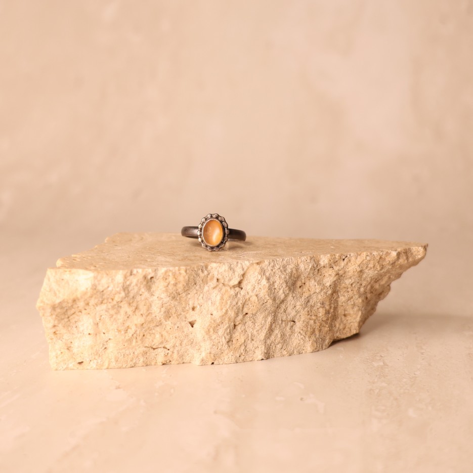 Image of Ring | Ox Sterling Silver + Moonstone