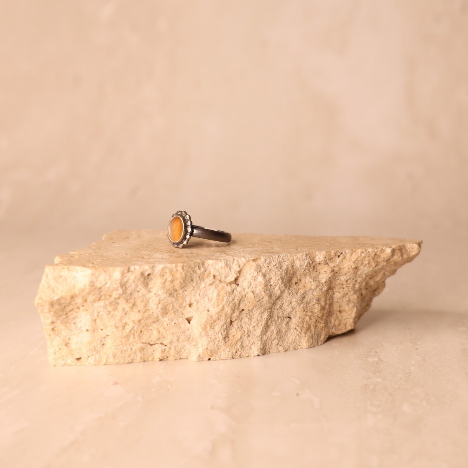 Image of Ring | Ox Sterling Silver + Moonstone