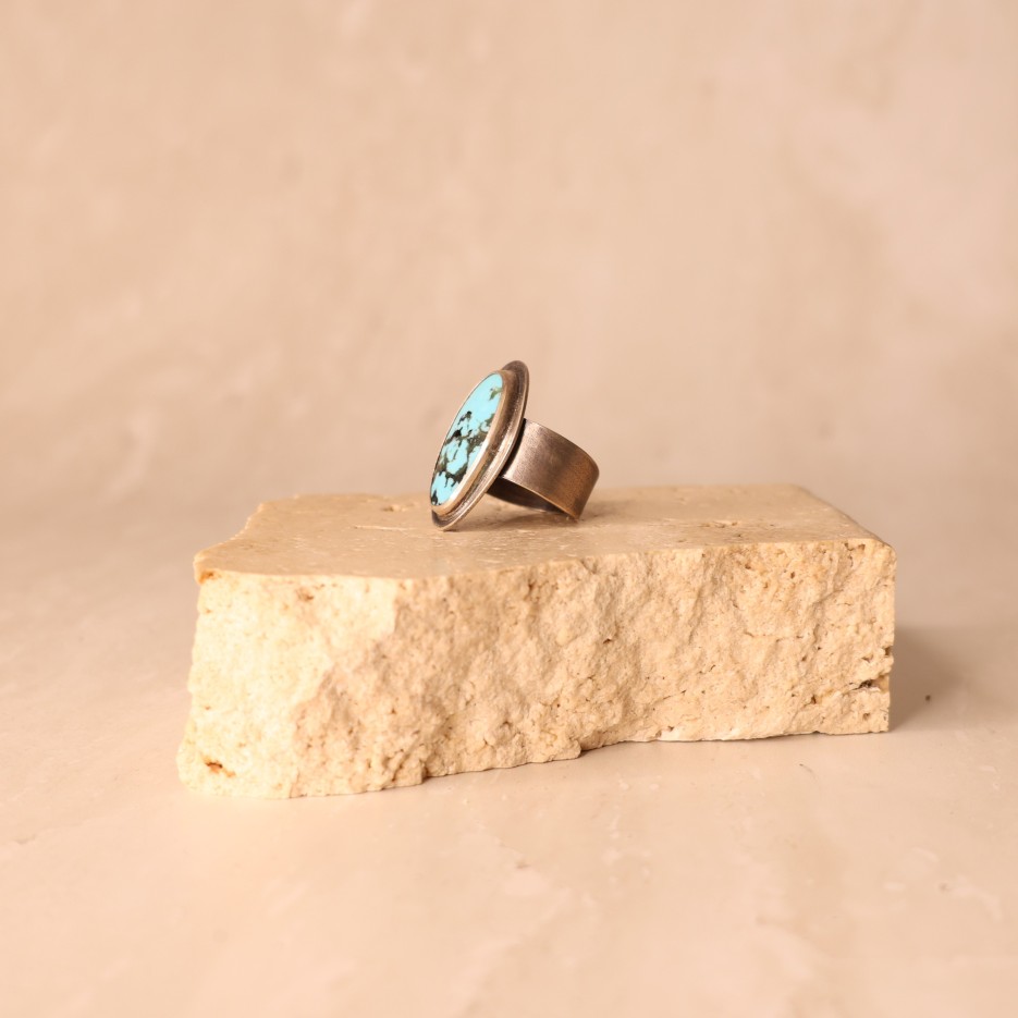 Image of Ring | Sterling Silver & Arizona Kingman Turquoise (TM19)