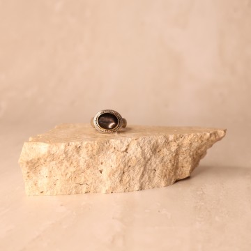 Image for Ring | Sterling Silver, Star Dropside + 18ct Gold