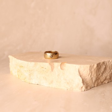 Image for Ring | Paisley Design, 9ct Gold + Diamond 0.1ct (PASR8)