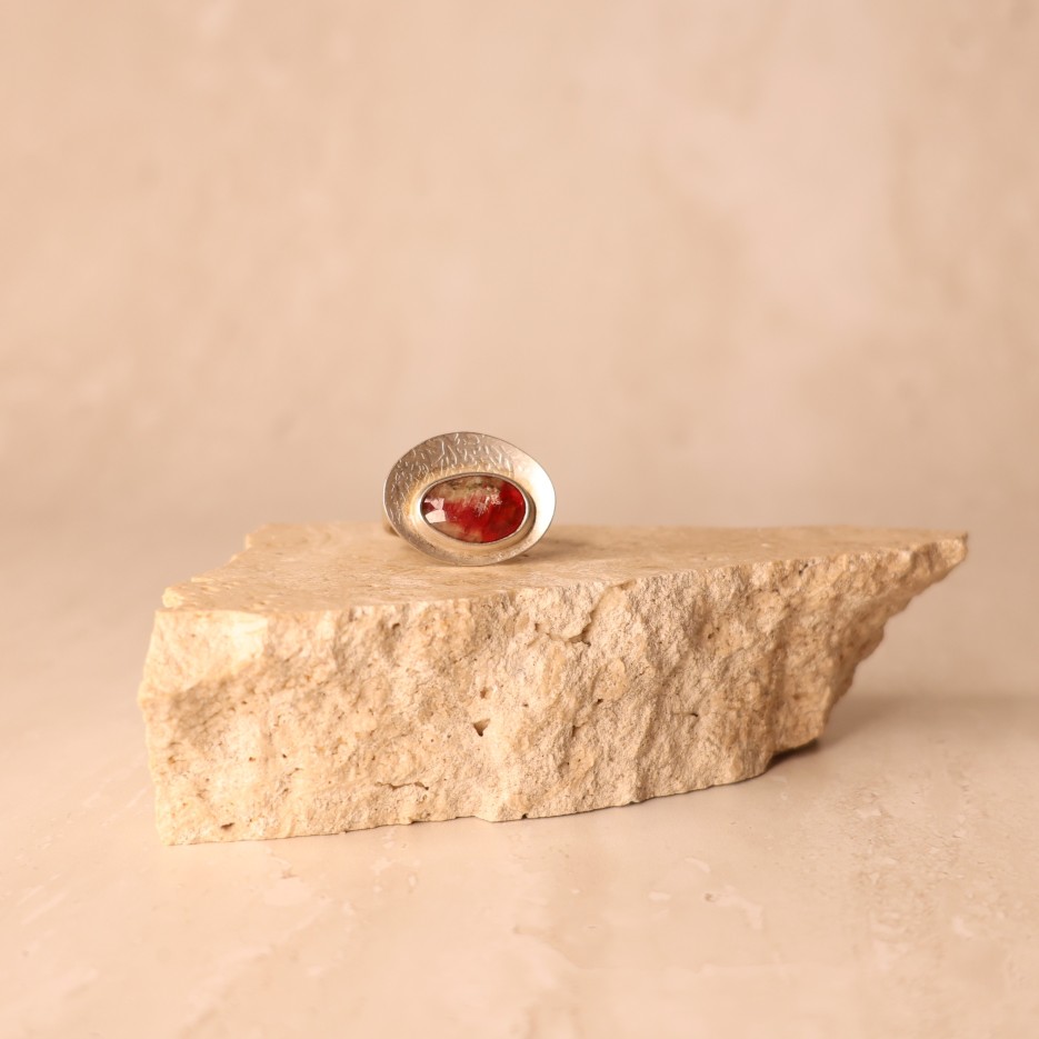 Image of Ring | Sterling Silver + Andesine